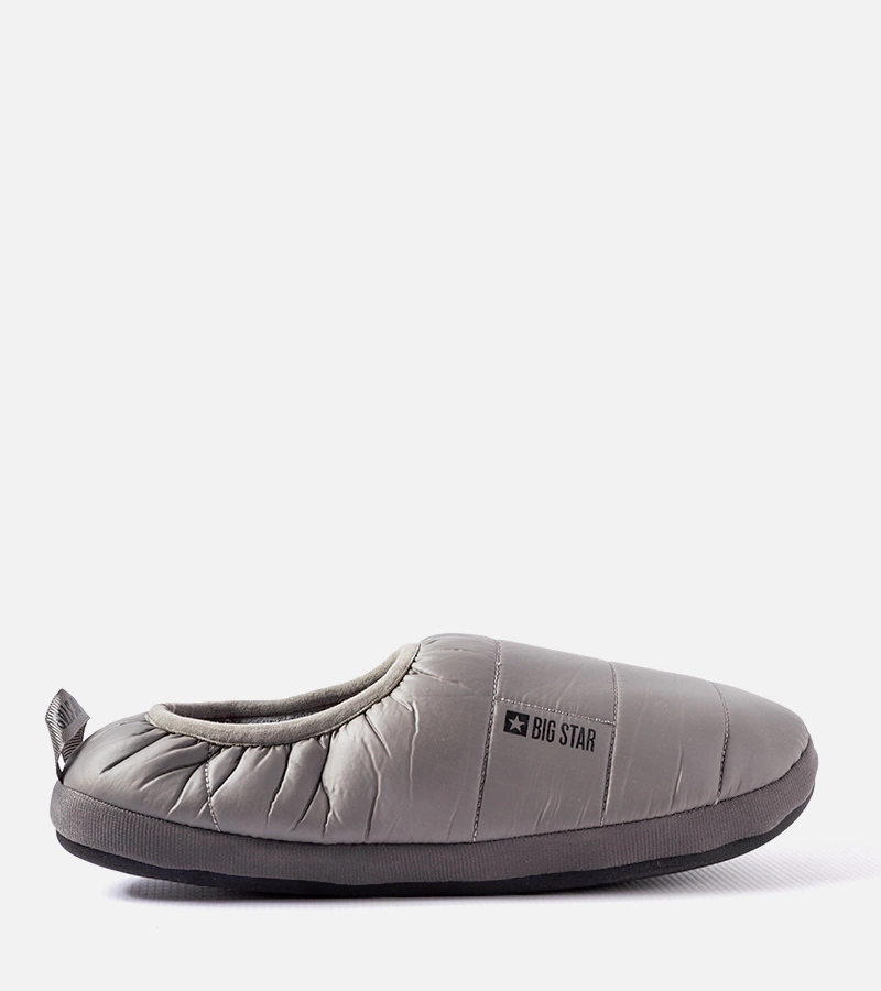 Papuci bărbați gri căptușiți KK174362