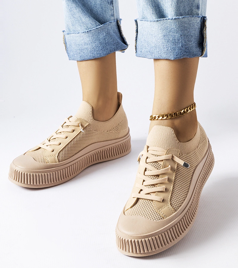 Pantofi sport slip-on bej Callimaco