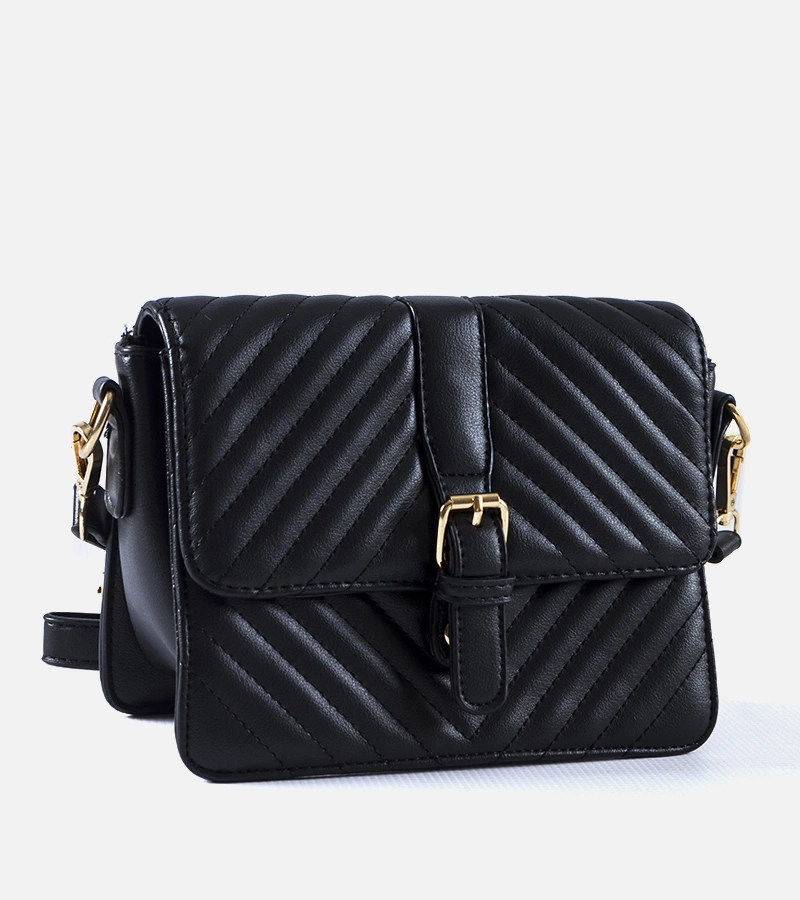 Geantă de umăr Virgilio matlasată neagră