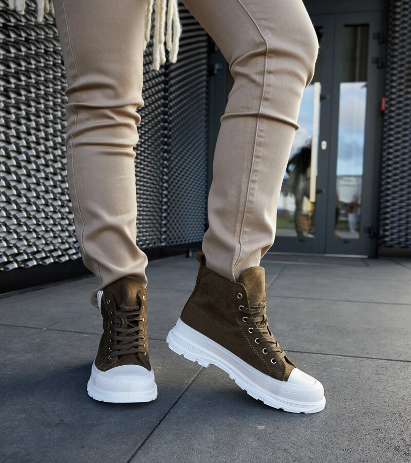 Pantofi verzi cu platformă înaltă Jose