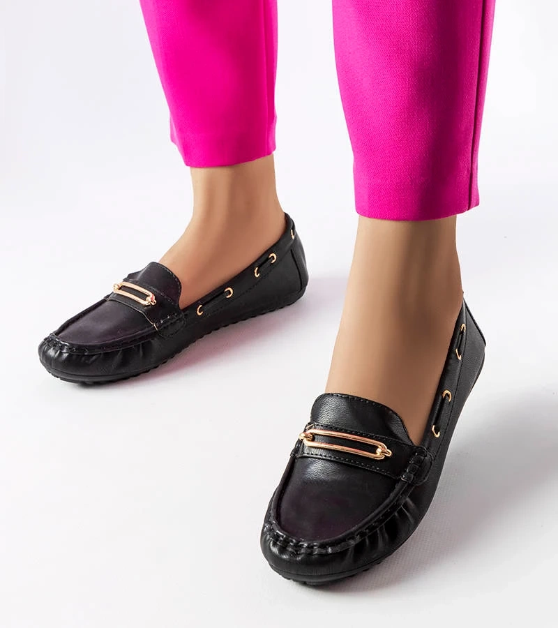 Mocasini negri cu aplicații Seattle