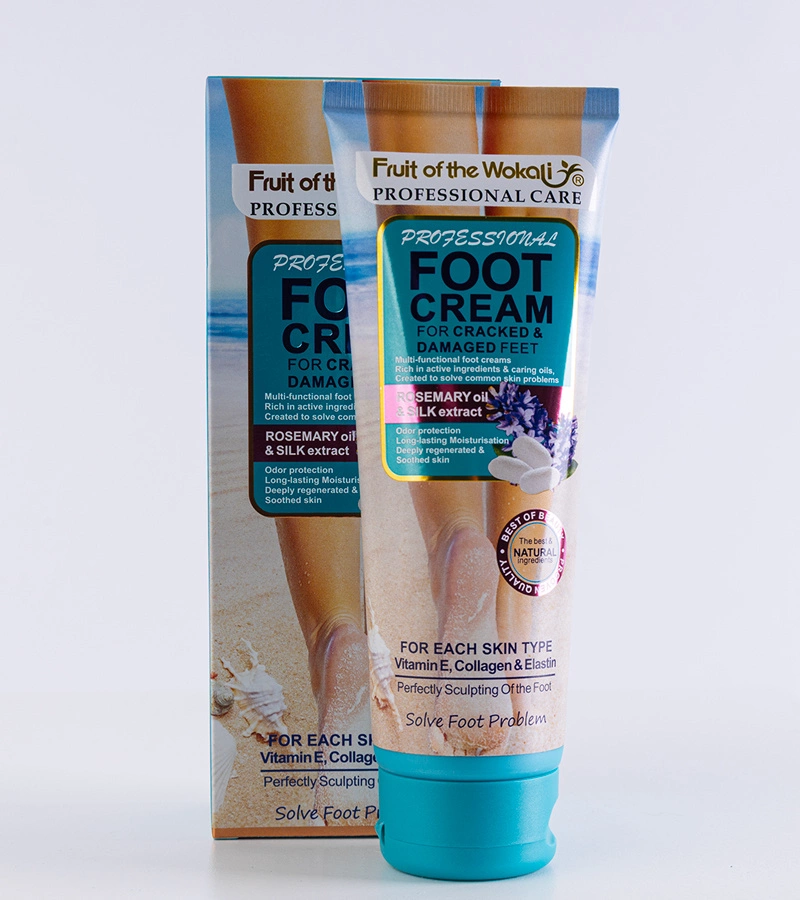 Cremă pentru picioare Fruit of the Wokali Rosemary oil & silk extract 130ml