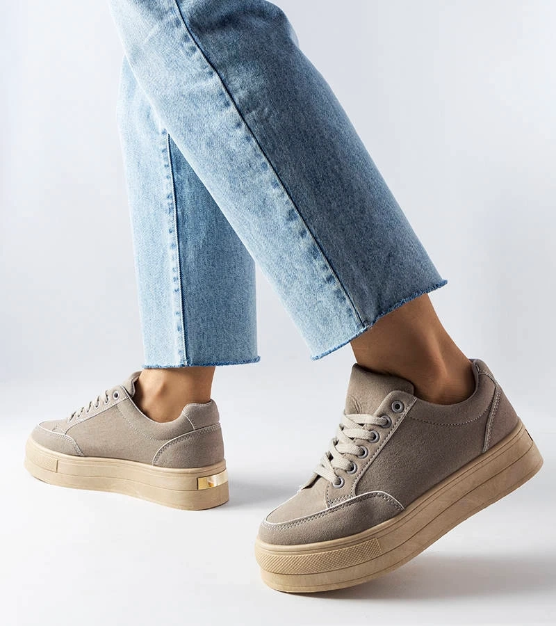 Adidași cu platformă gri de Amathymes