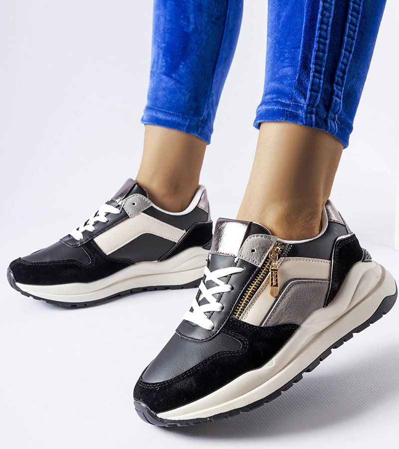 Adidași Cecchi negri și albi