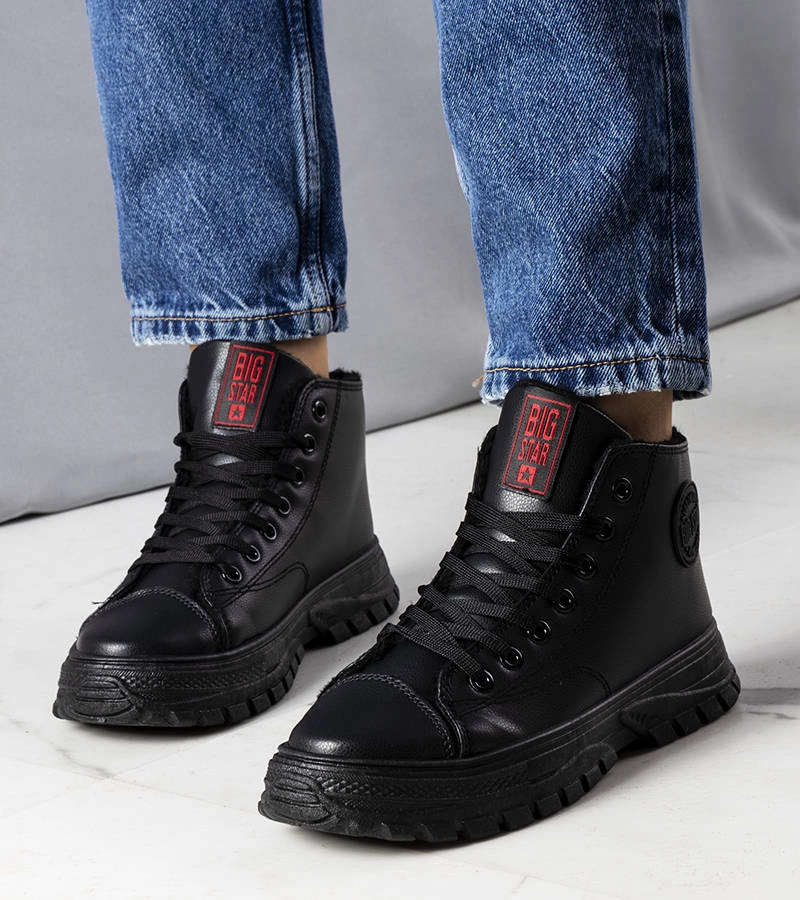 Pantofi de sport Big Star negri cu izolație GG274537 906