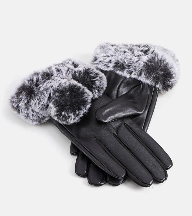 Mănuși izolate negre cu tinsel Praga