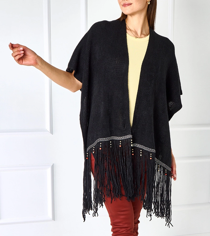 Raylan negru margele de pat cu margele