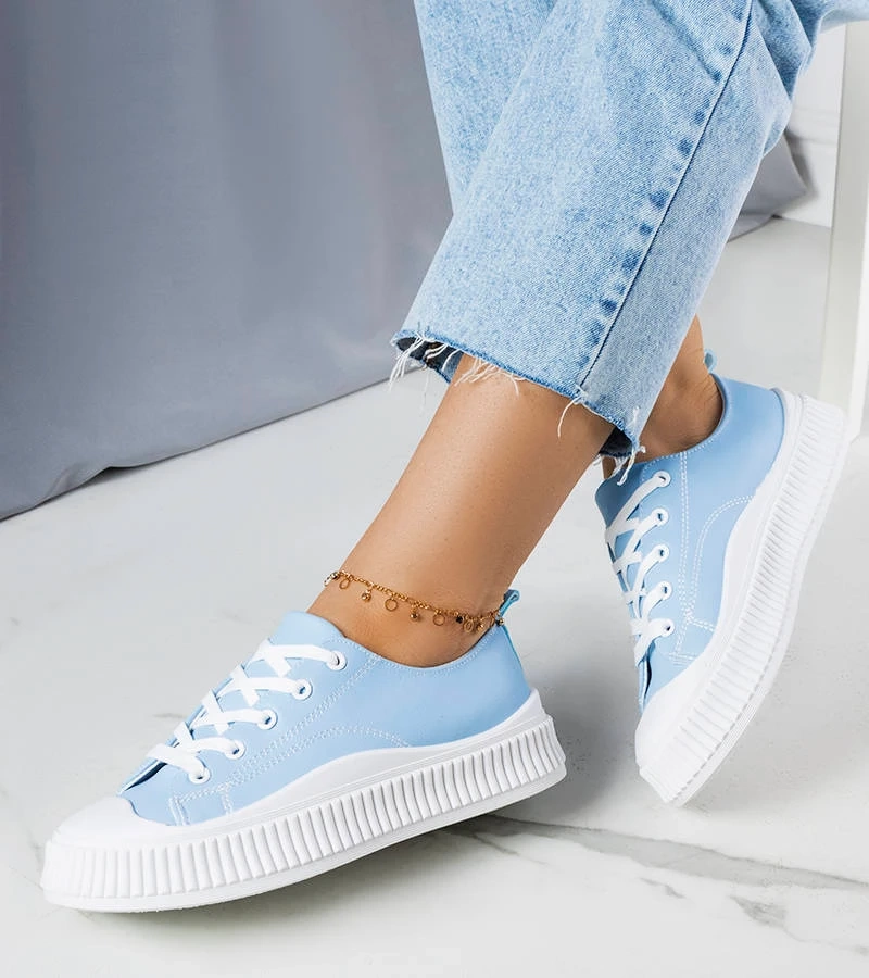 Pantofi cu platformă albastru Parmentier