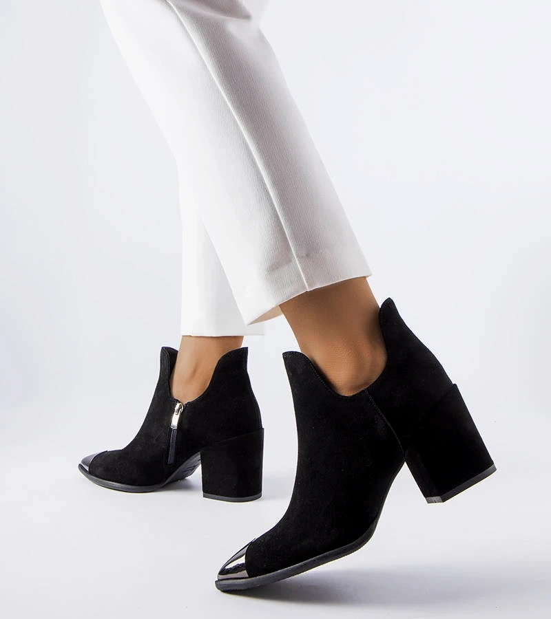 Cizme din piele neagră Karino