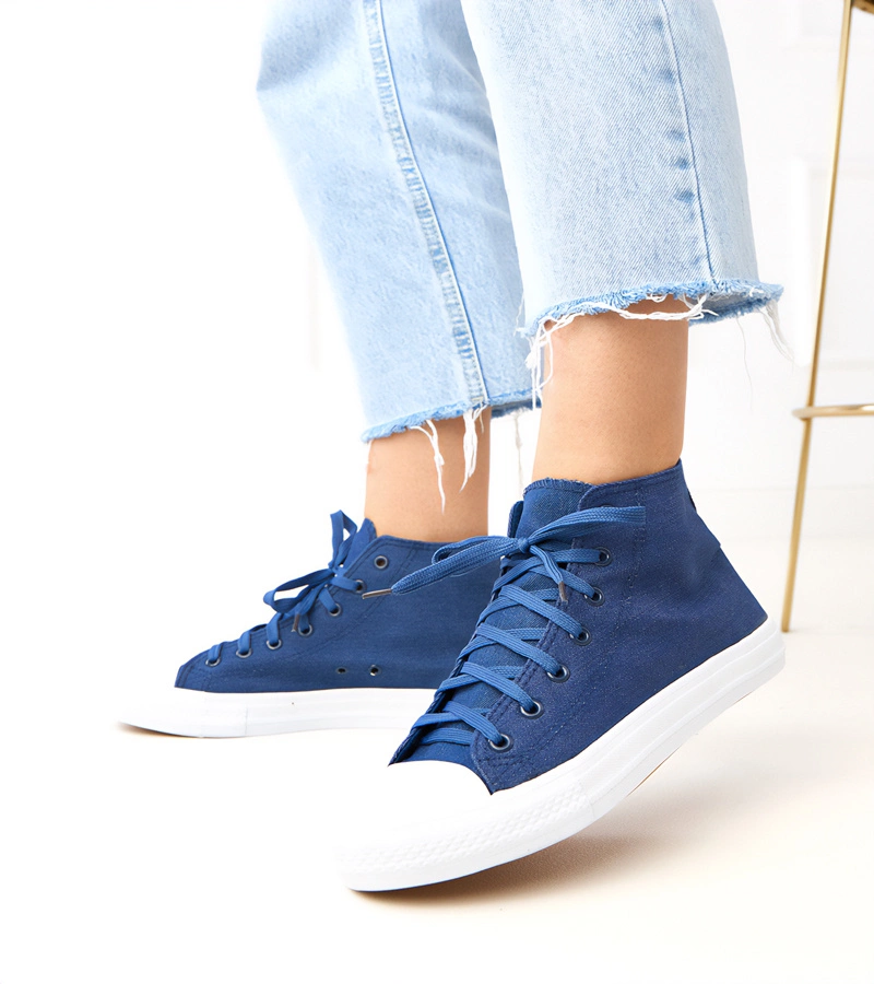 Tenisi înalți din denim Ghanem