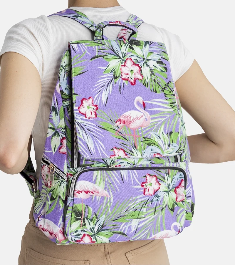 Rucsac violet Malka pentru femei