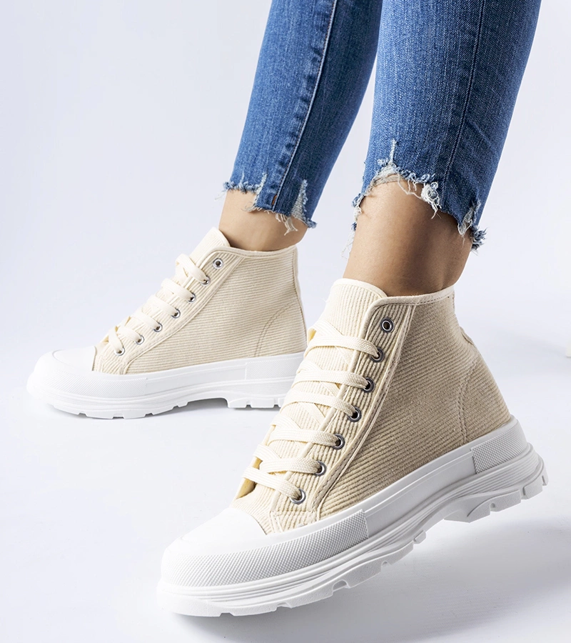 Tenisii înalte bej Villaggio