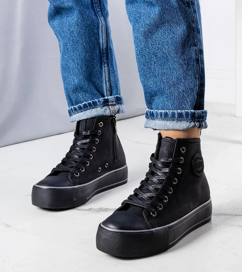 Pantofi de sport Big Star de culoare neagră cu izolație KK274173