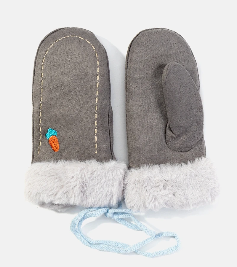 Mănuși pentru copii Carrot gri