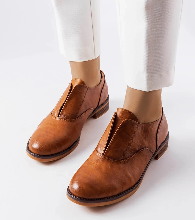 Burdett pantofi maro din piele ecologică