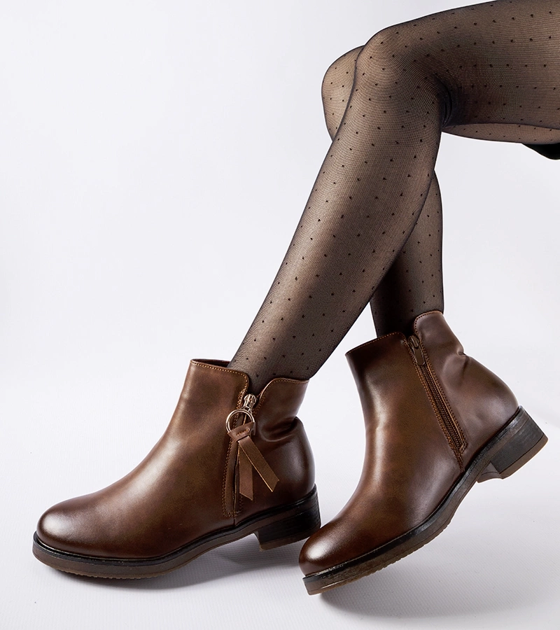 Botine clasice maro călduroase Corciano