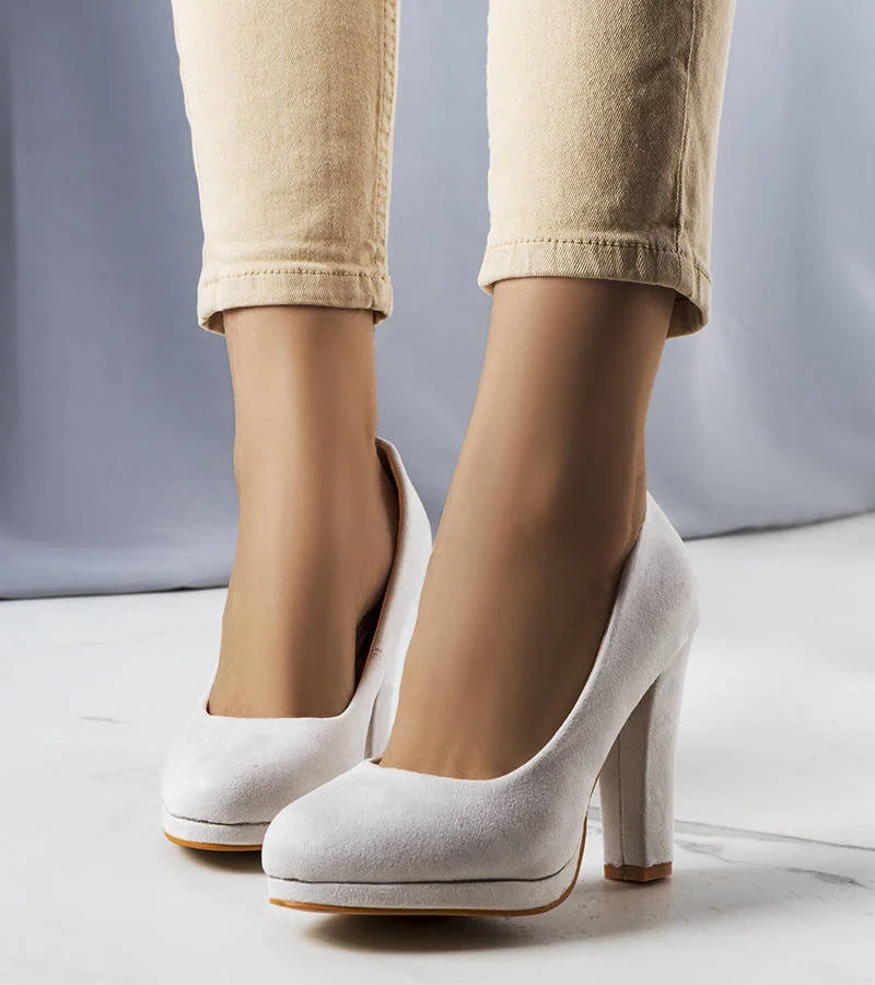 Pantofi stiletto Fardi gri