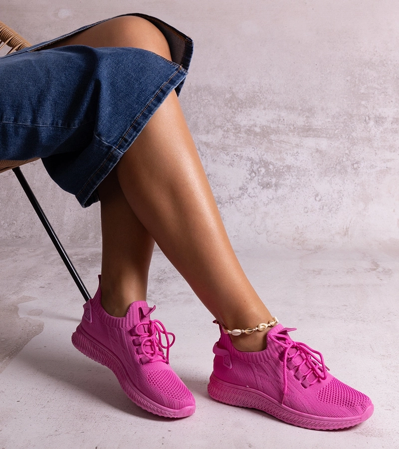 Adidași sportivi Khitam de culoare roz închis