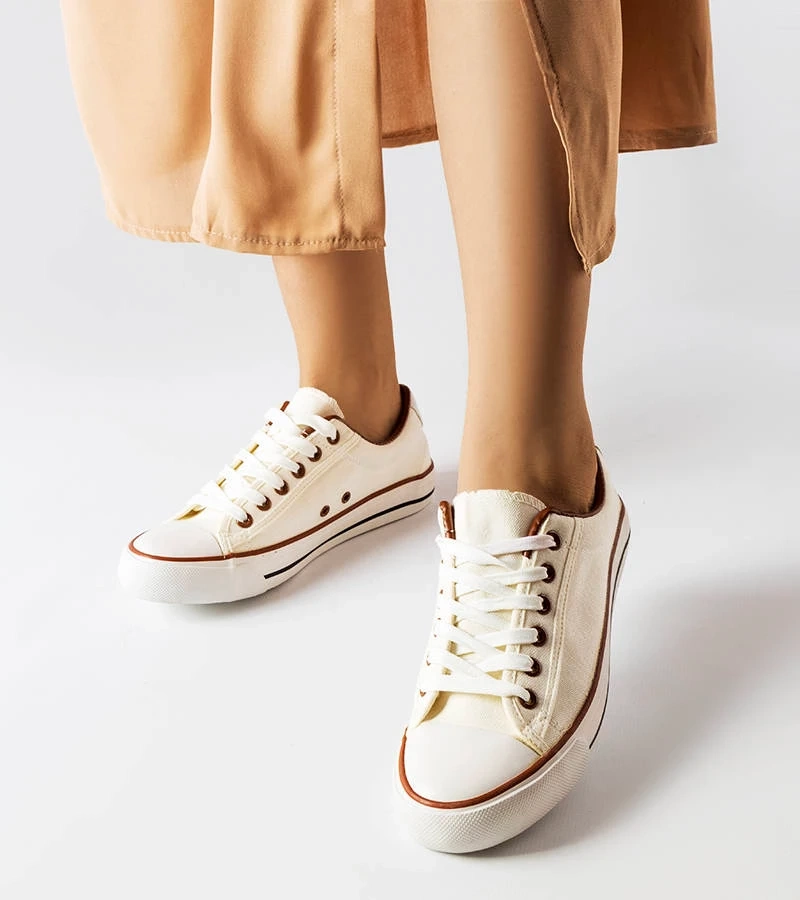 Pantofi de sport din material textil Mascherone alb