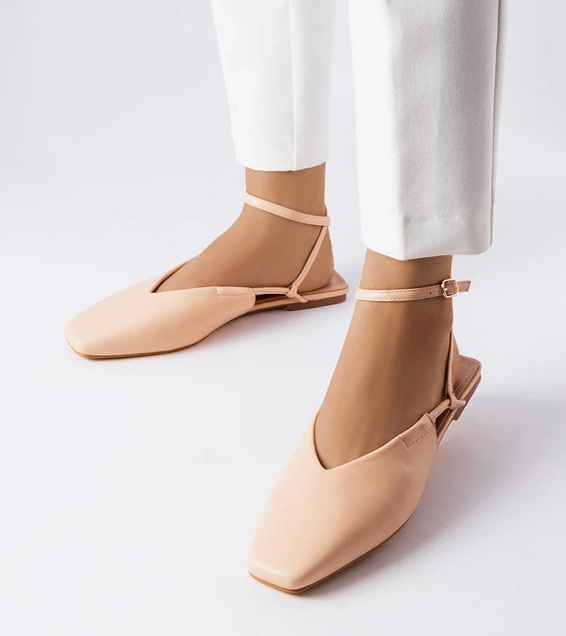 Sandale cu vârf acoperit roz Jehovah