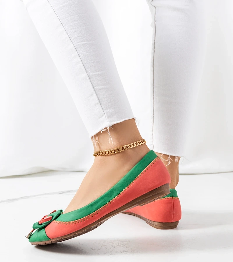 Balerini verzi cu fundiță de Eske