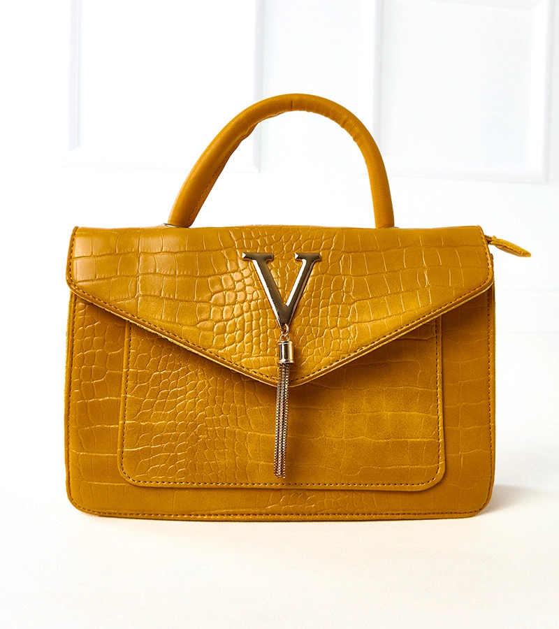 Geanta de umar cu motiv de piele de crocodil Barsa