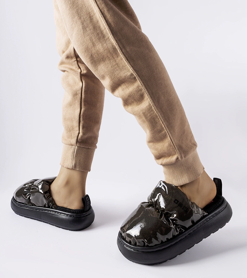 Papuci negri călduroși Big Star MM274130