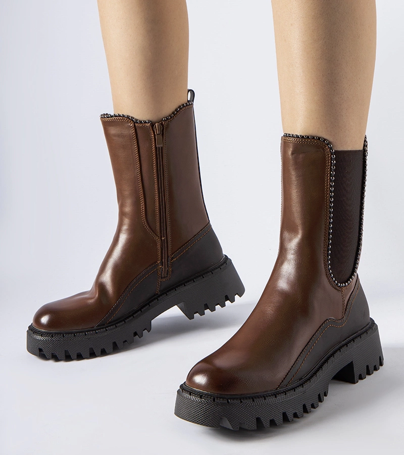 Botine călduroase maro Donigala