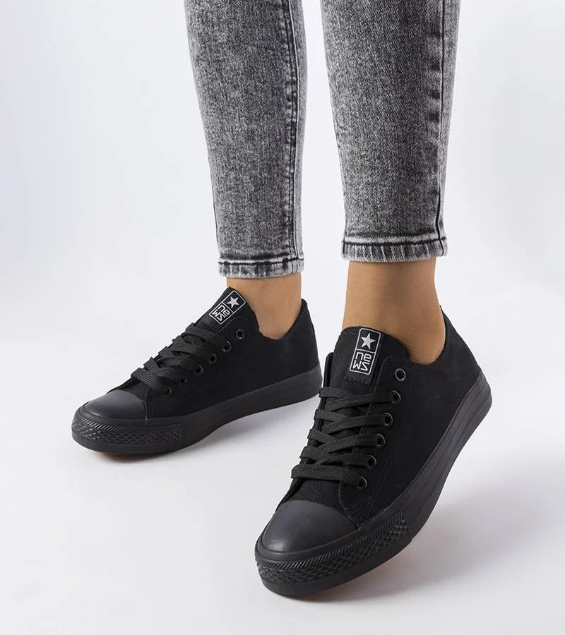 Pantofi de sport din material textil negru Beaupré