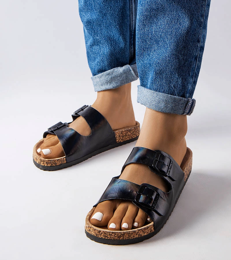 Lee Cooper șlapi negri LCW-22-35-1154L