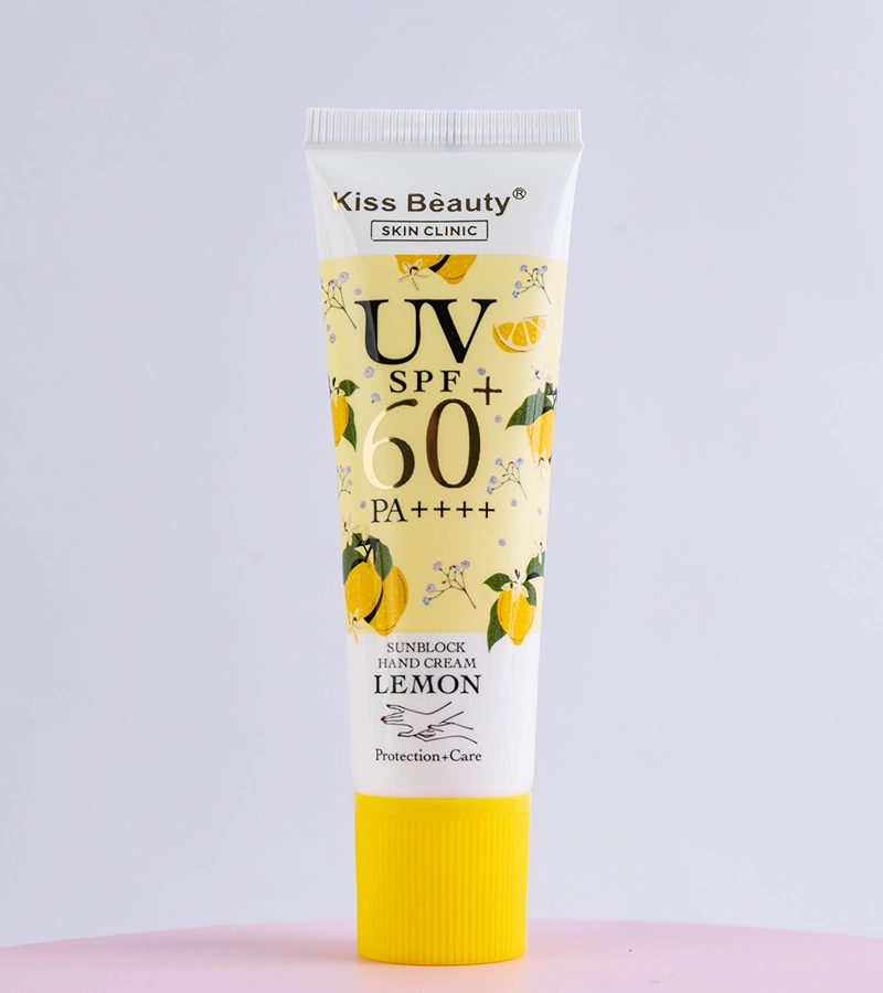 Cremă de mâini cu protecție solară Kiss Beaty Lemon, 30ml