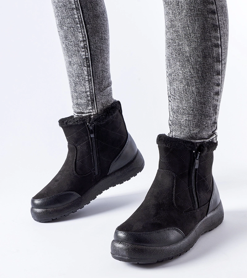 Botine negre ușoare și călduroase Caprarica.