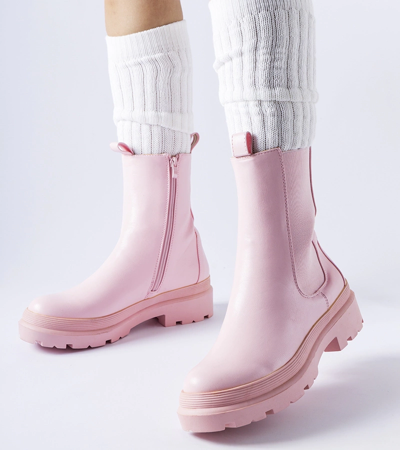 Bocanci roz roz ușor căptușiți Bethesda