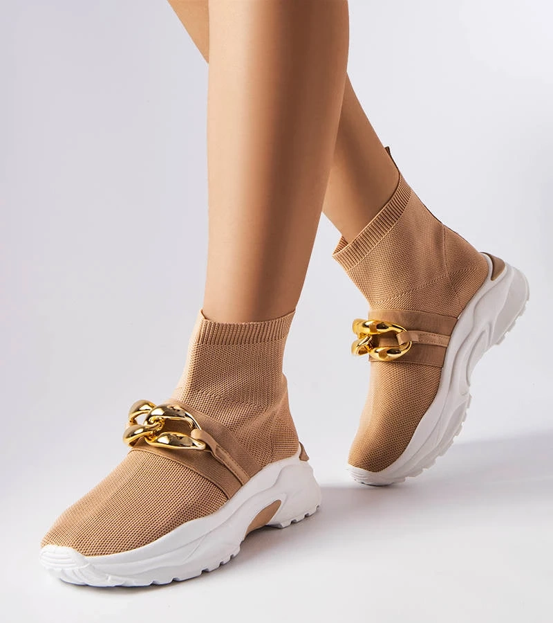 Adidași cu lanț Baptiste maro