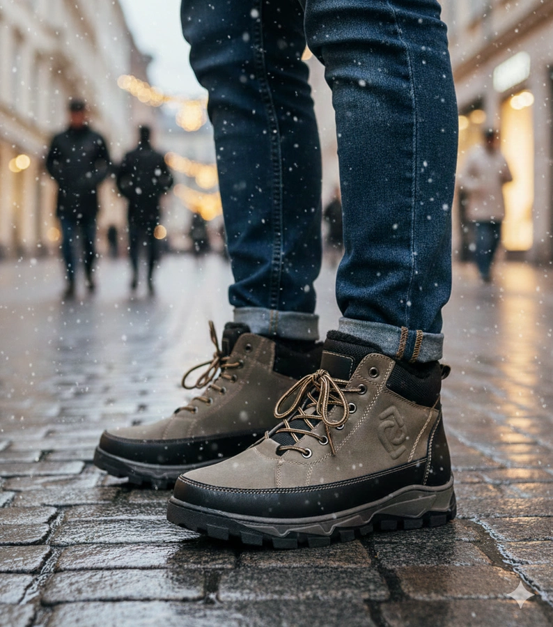 Ghete verzi bărbătești îmblănite Elias