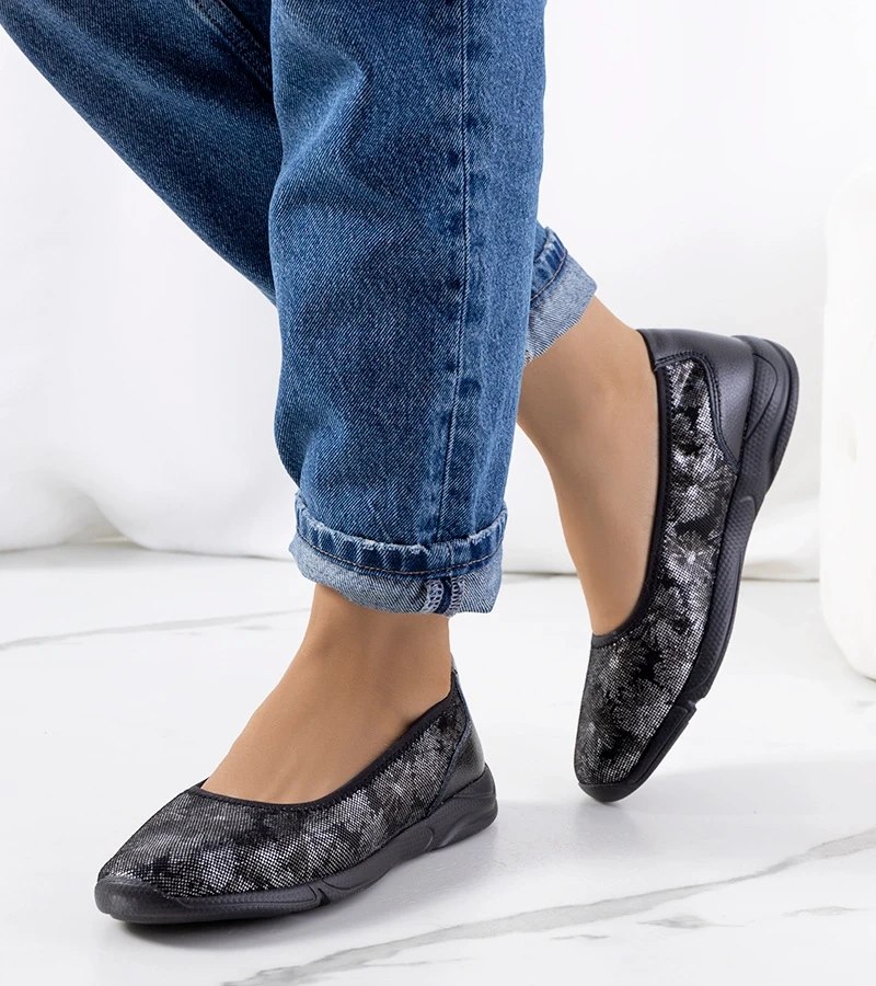 Pantofi sport din piele Bonnert negri