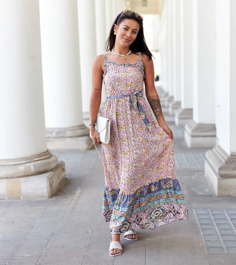 Rochie maxi cu model Libera