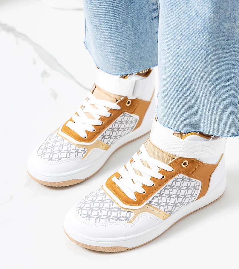 Adidași cu gleznă Emmers albi