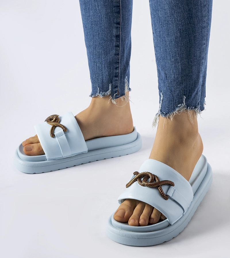 Pantofi cu platformă albastră Frédérique