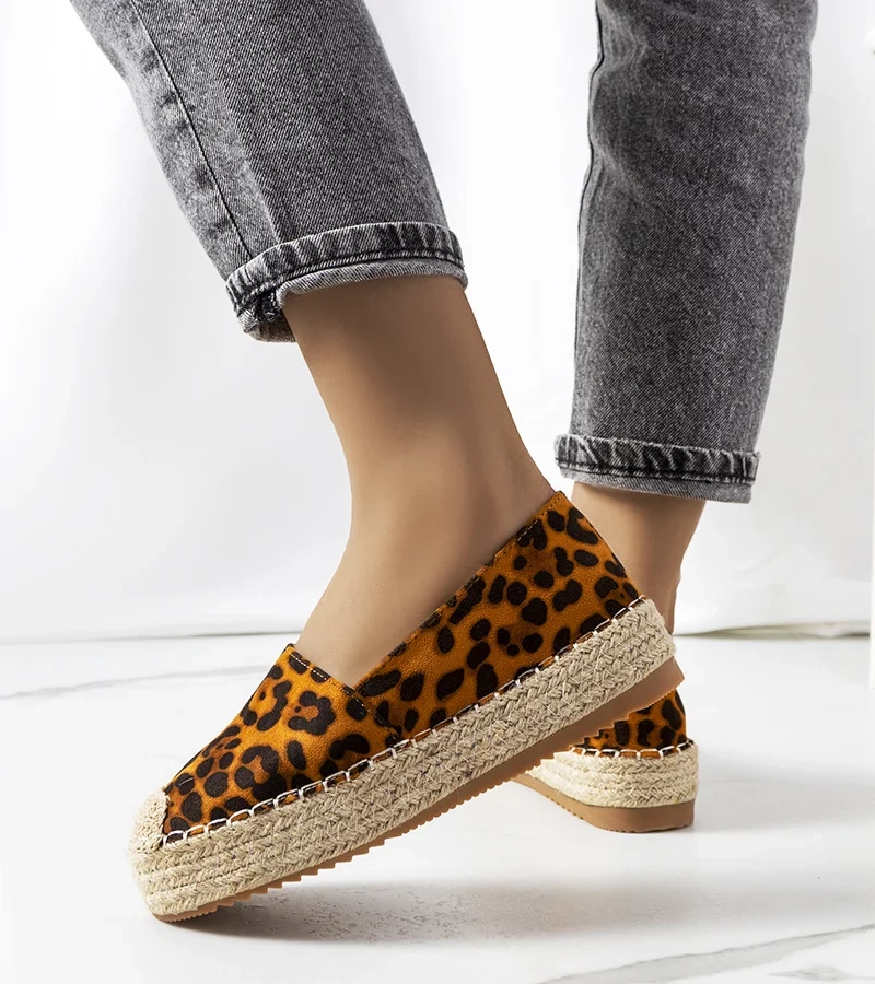 Espadrile cu platformă maro Feiken