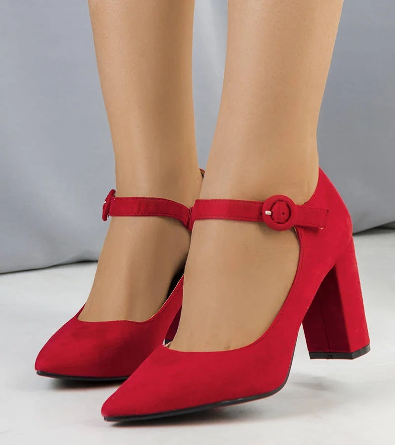 Pantofi stiletto roșii Keller