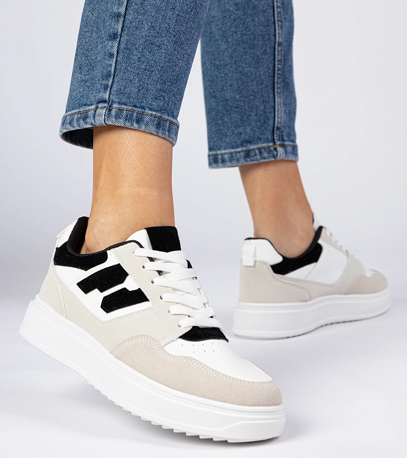 Adidași damă alb-negru Lavria