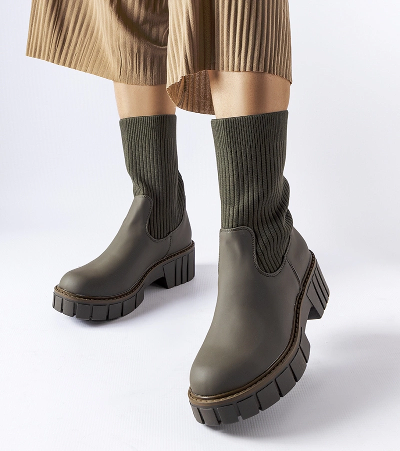 Cizme cu șosete Beauchemin verzi