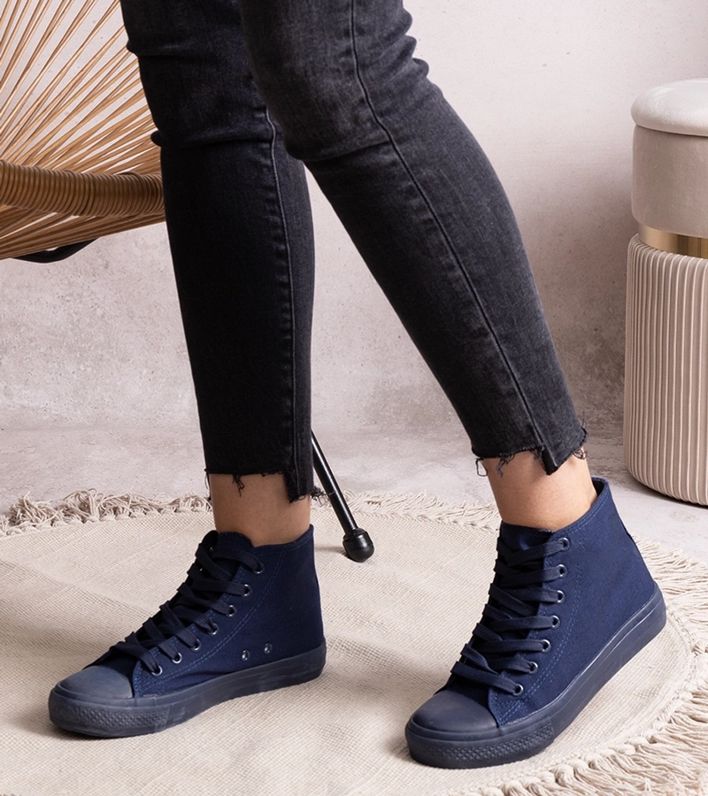 Teniși înalți Rafife de culoare granat