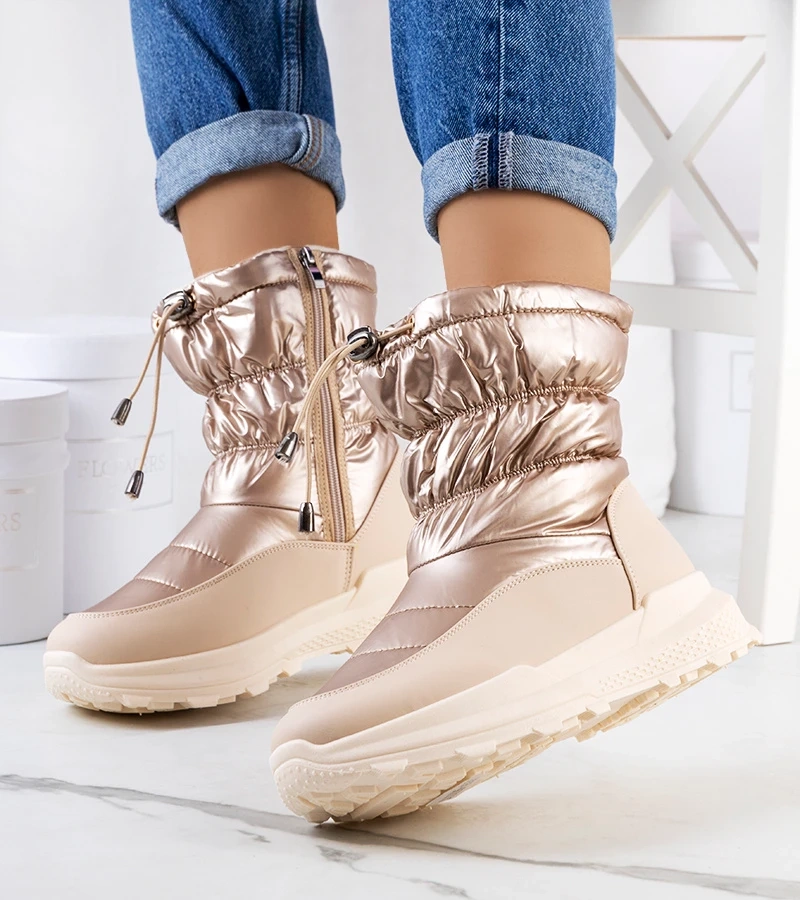 Cizme de zăpadă cu nervuri aurii Houle