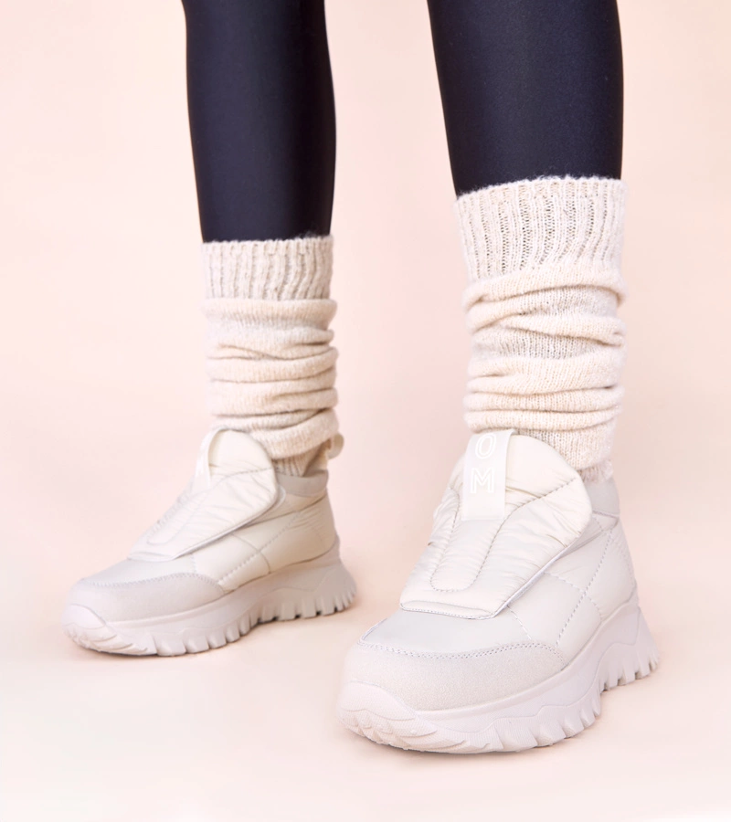 Cizme de zăpadă gri pentru femei cu scai Penny