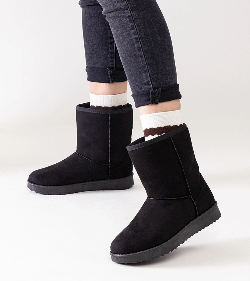 Cizme de zăpadă clasice negre căptușite Libero.