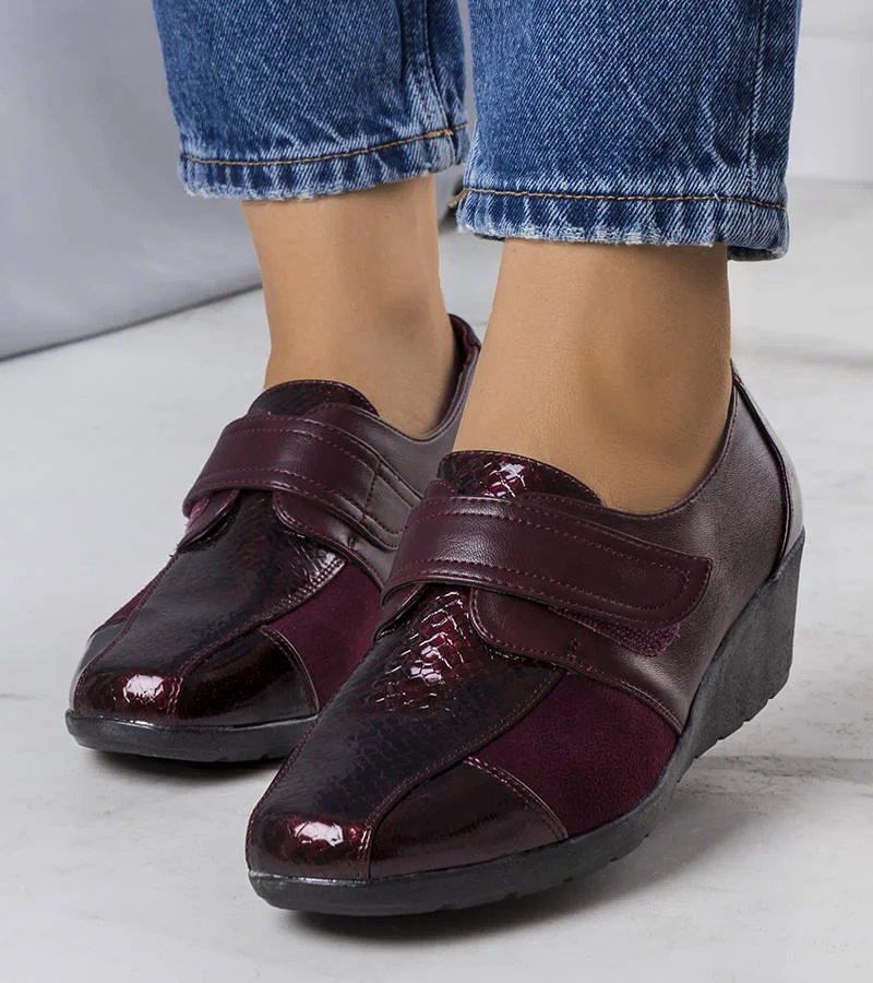 Pantofi maron Andris jumătate maro