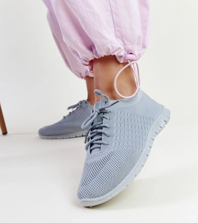 Sneakers gri de material Mairago