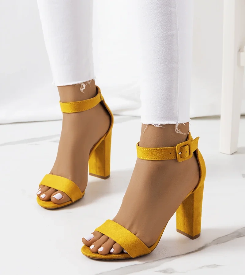 Sandale stiletto Hopkins galbene